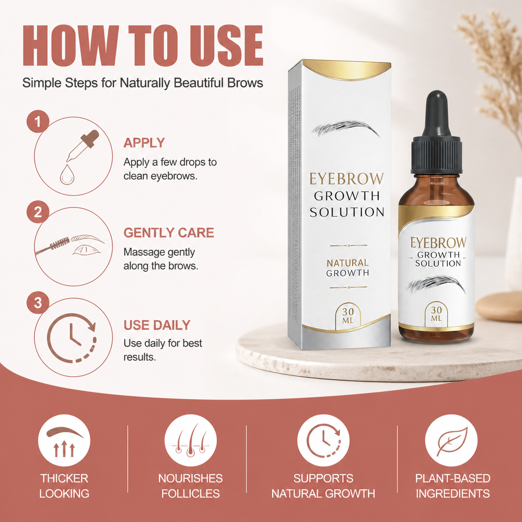 Eyebrow Growth Serum for Fuller, Thicker-Looking Brows