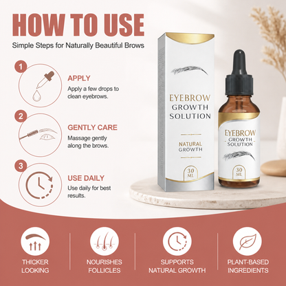 Eyebrow Growth Serum for Fuller, Thicker-Looking Brows