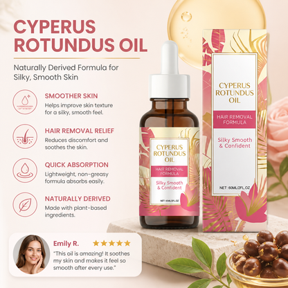 Cyperus Rotundus Oil – Naturally Derived Formula for Silky, Smooth Skin