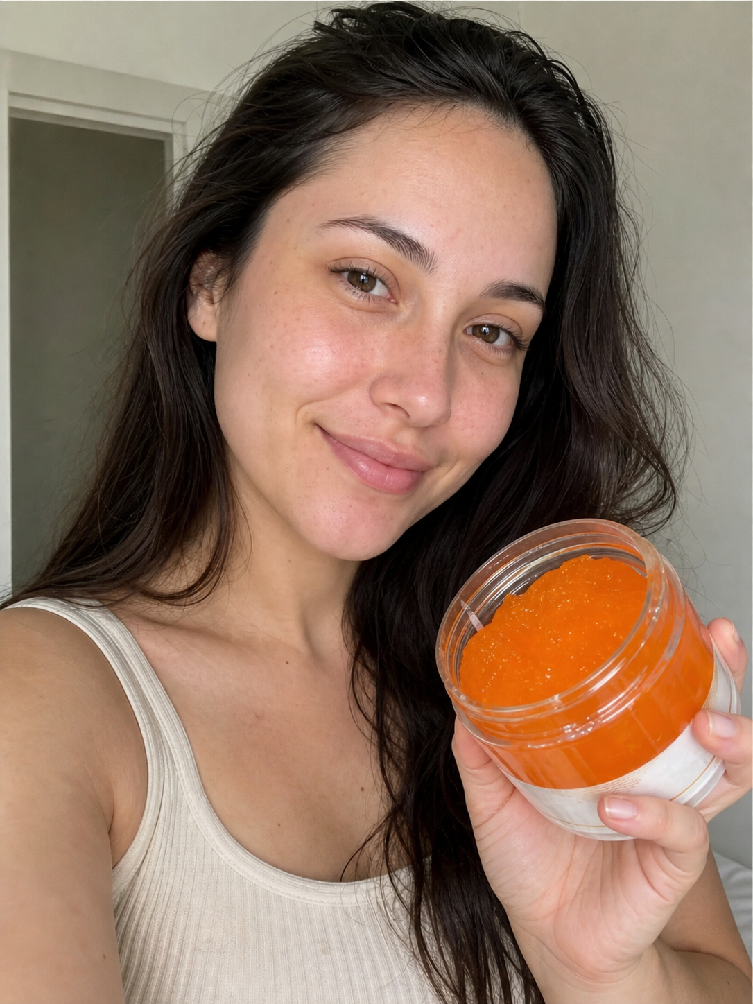 Beauty Britain customer using the featured product