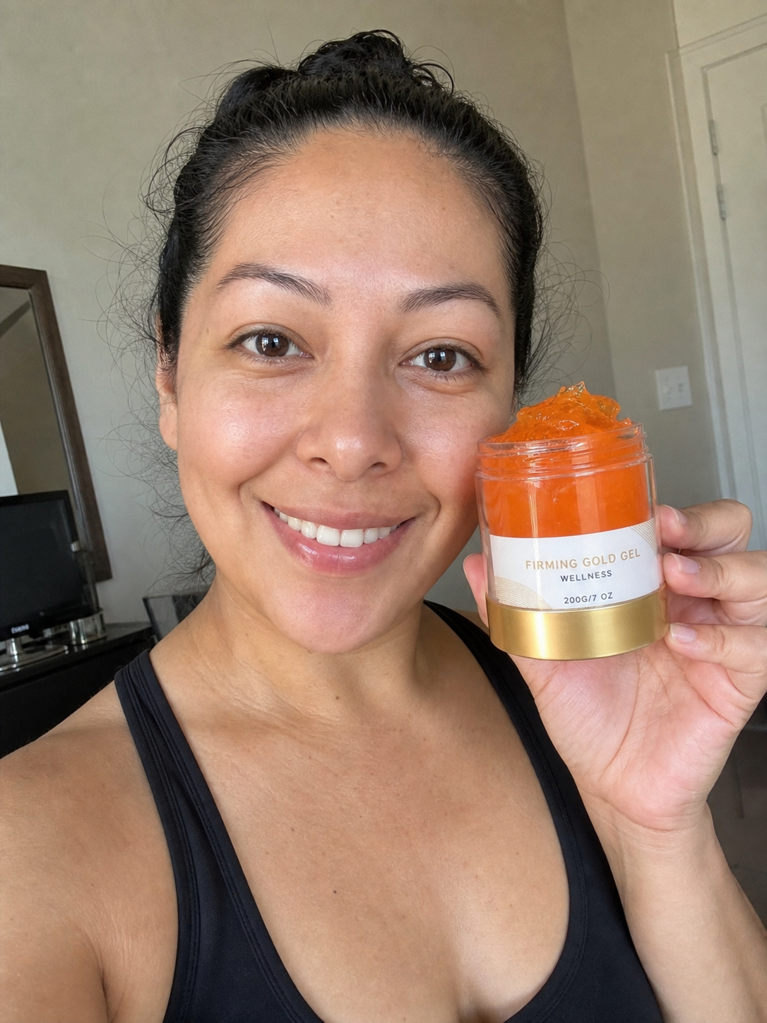 Beauty Britain customer using the featured product