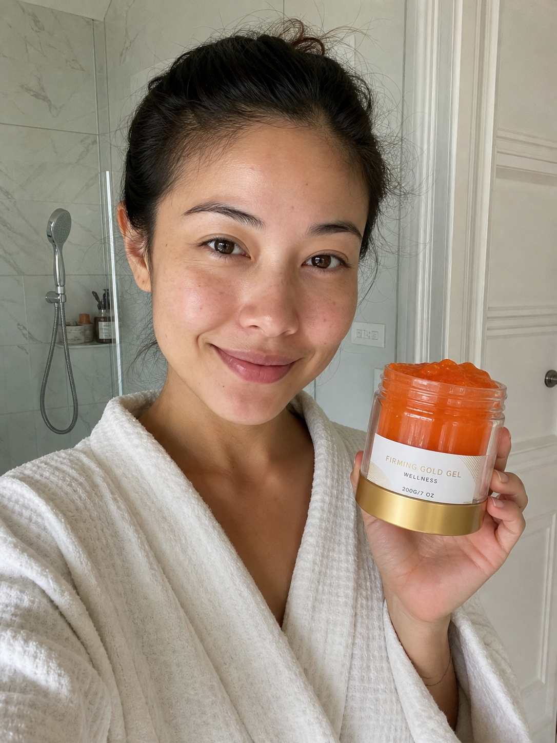 Beauty Britain customer using the featured product