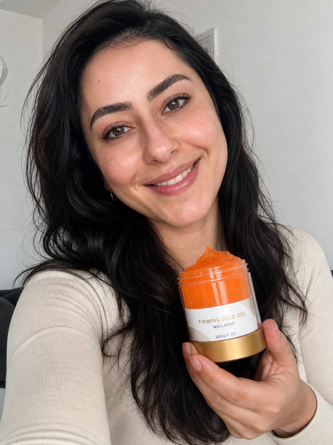 Beauty Britain customer using the featured product