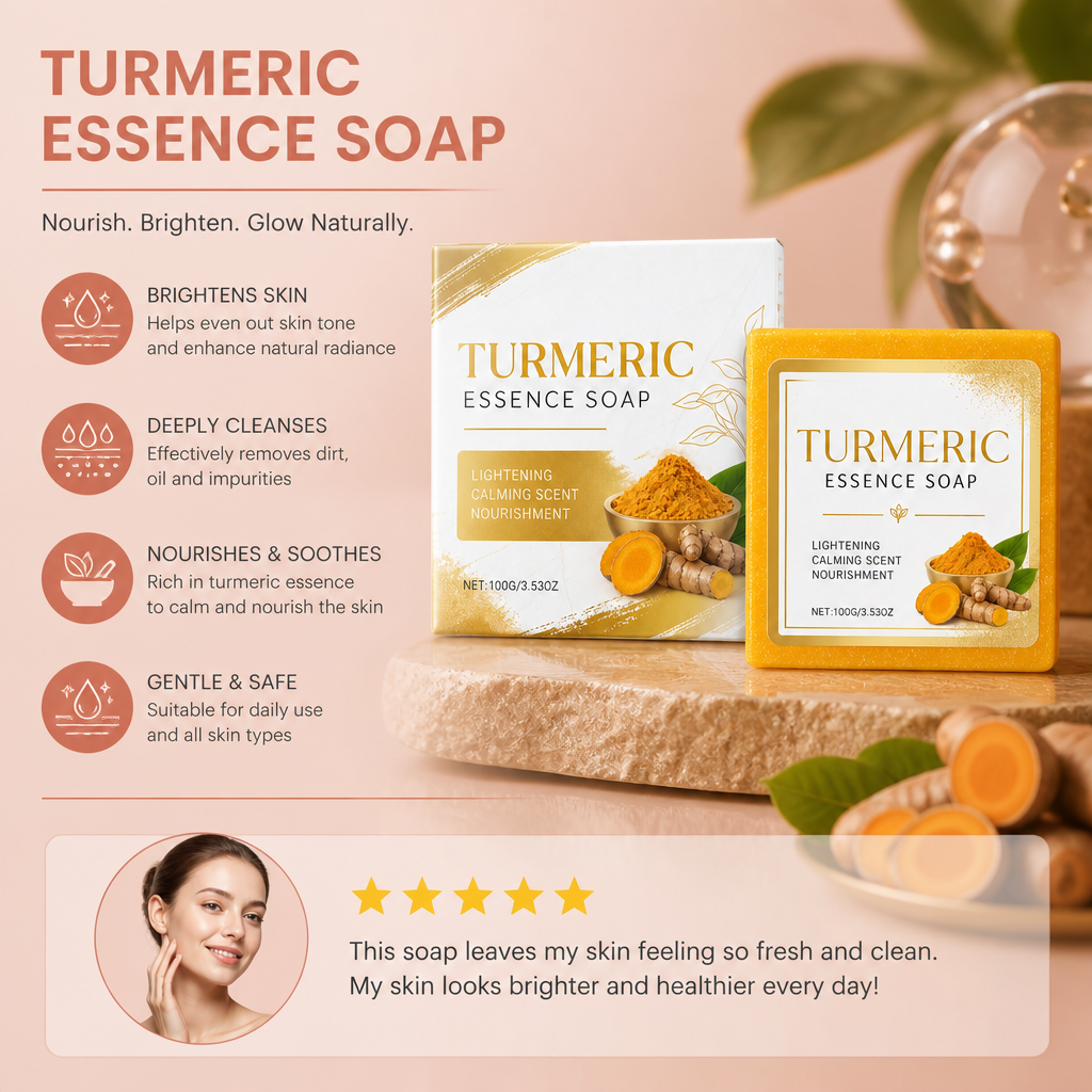 Turmeric Facial Soap for Fresh, Clean & Healthy-Looking Skin