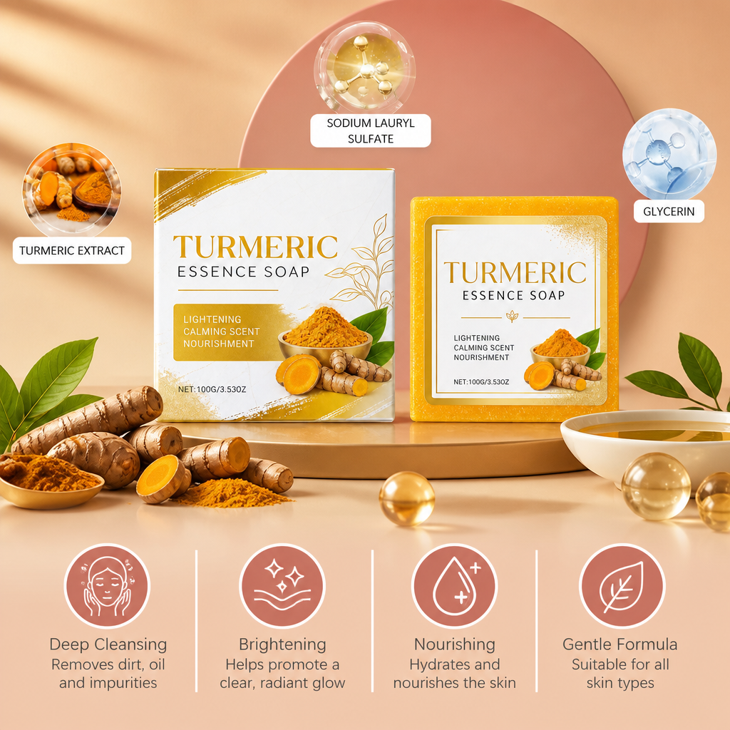 Turmeric Facial Soap for Fresh, Clean & Healthy-Looking Skin