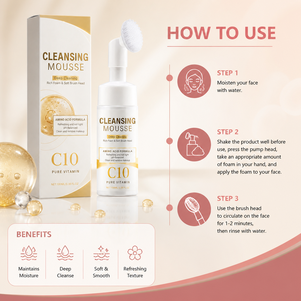 Hydrating Cleansing Mousse for Soft, Fresh & Balanced Skin