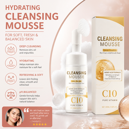 Hydrating Cleansing Mousse for Soft, Fresh & Balanced Skin
