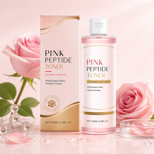 Pink Peptide Brightening Toner for Smooth, Hydrated & Radiant Skin