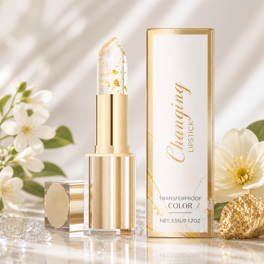 Hydrating Color-Changing Lip Balm with Hyaluronic Acid & Gold