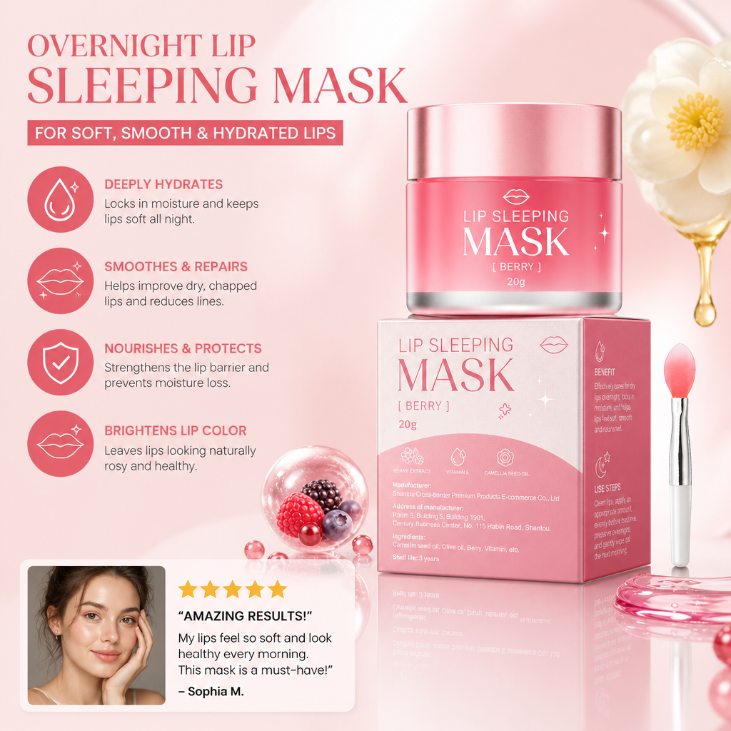 Overnight Lip Sleeping Mask for Soft, Smooth & Hydrated Lips