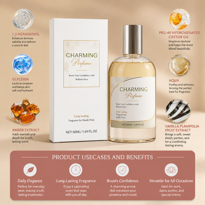 Charming Vanilla Amber Perfume – Elegant Long-Lasting Fragrance