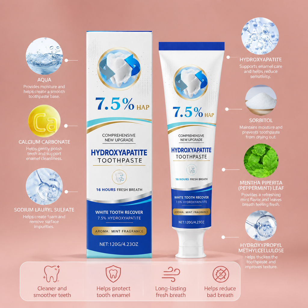 Hydroxyapatite Toothpaste – Gentle Daily Care For Cleaner, Smoother Teeth
