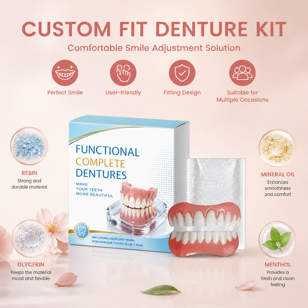 Custom Fit Denture Kit – Comfortable Smile Adjustment Solution