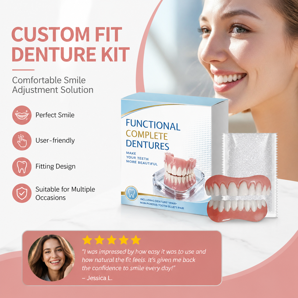 Custom Fit Denture Kit – Comfortable Smile Adjustment Solution