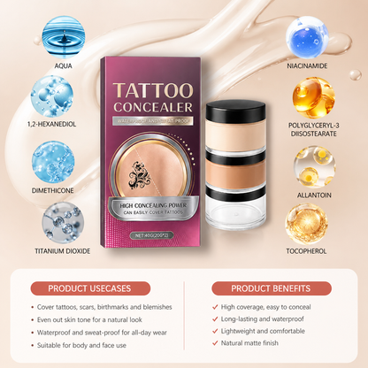 Waterproof Tattoo Concealer – High Coverage Body Makeup For Flawless Skin