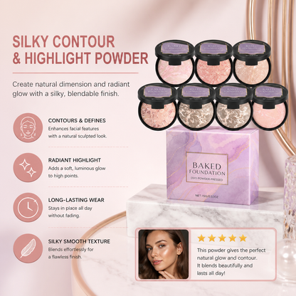Silky Contour & Highlight Powder for Smooth, Long-Lasting Makeup