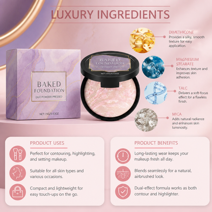 Silky Contour & Highlight Powder for Smooth, Long-Lasting Makeup