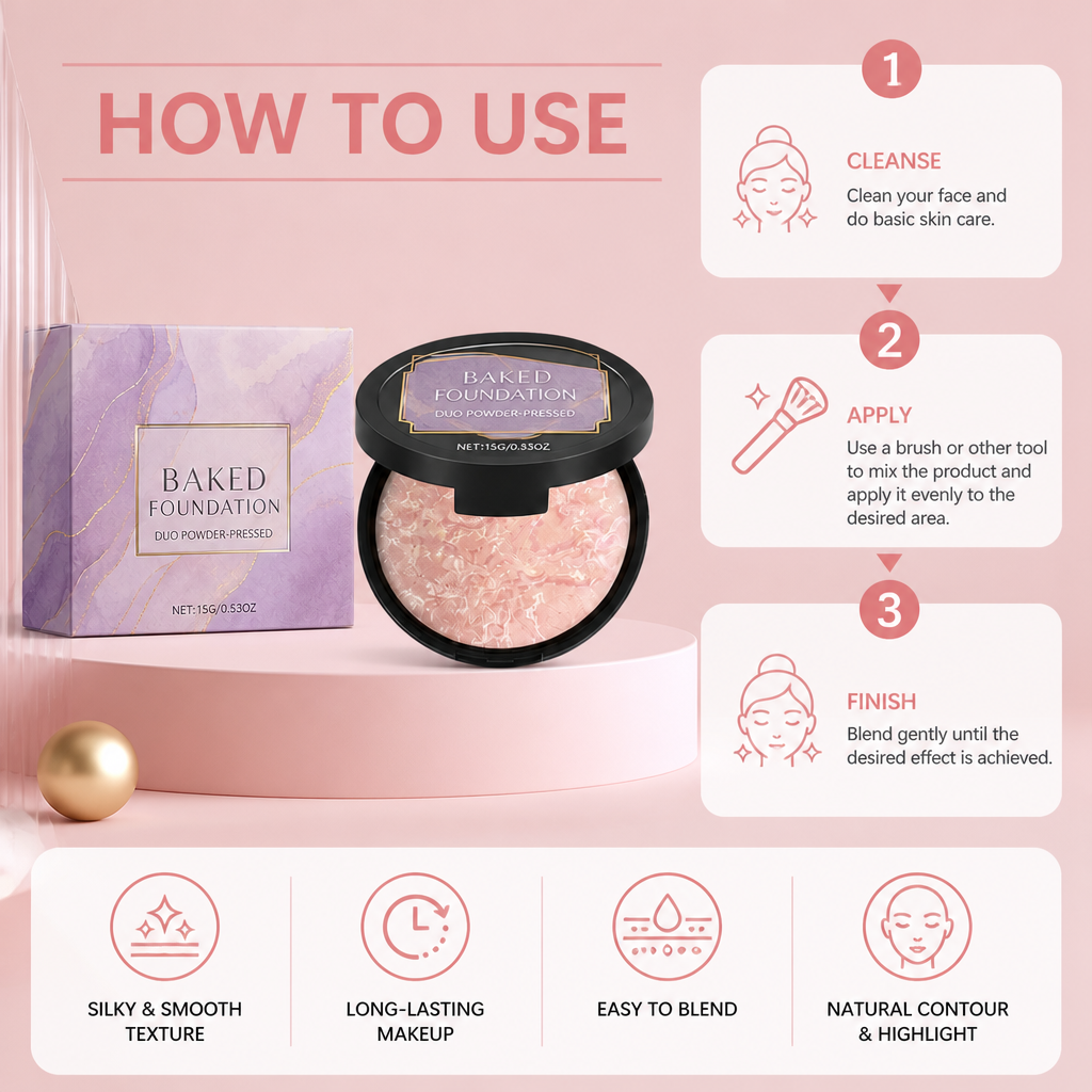 Silky Contour & Highlight Powder for Smooth, Long-Lasting Makeup
