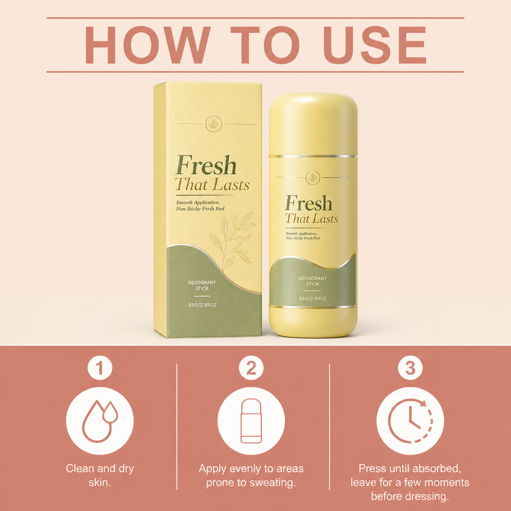 Long-Lasting Deodorant Stick for Fresh, Dry & Comfortable Underarms