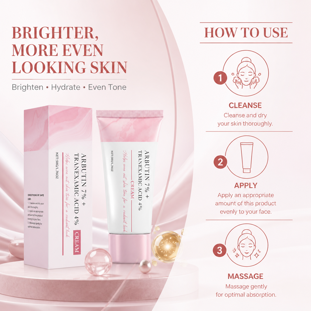 Arbutin & Tranexamic Acid Brightening Cream for Even-Looking Skin