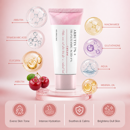 Arbutin & Tranexamic Acid Brightening Cream for Even-Looking Skin