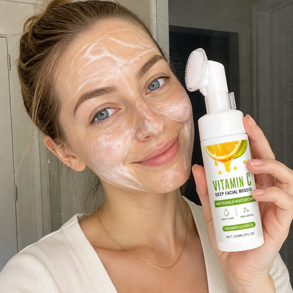 Vitamin C Foaming Facial Cleanser for Bright, Hydrated Skin