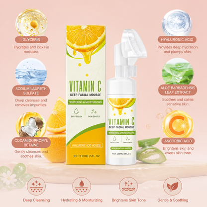 Vitamin C Foaming Facial Cleanser for Bright, Hydrated Skin