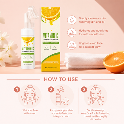 Vitamin C Foaming Facial Cleanser for Bright, Hydrated Skin