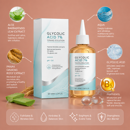 Glycolic Acid Renewal Toner for Smooth, Hydrated Skin