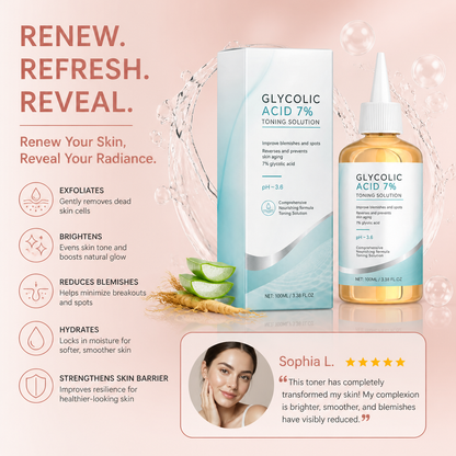 Glycolic Acid Renewal Toner for Smooth, Hydrated Skin