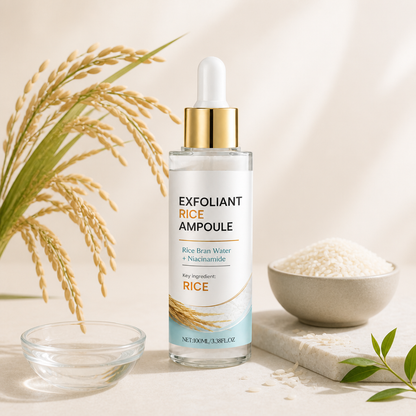 Rice Bran & Niacinamide Exfoliating Ampoule – Brightens and Hydrates Skin