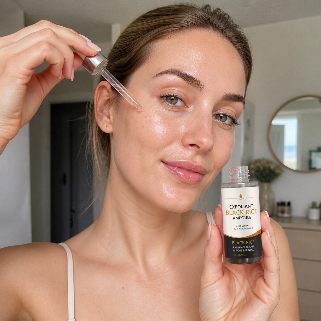 Black Rice & Niacinamide Ampoule – Refines Pores and Boosts Radiance