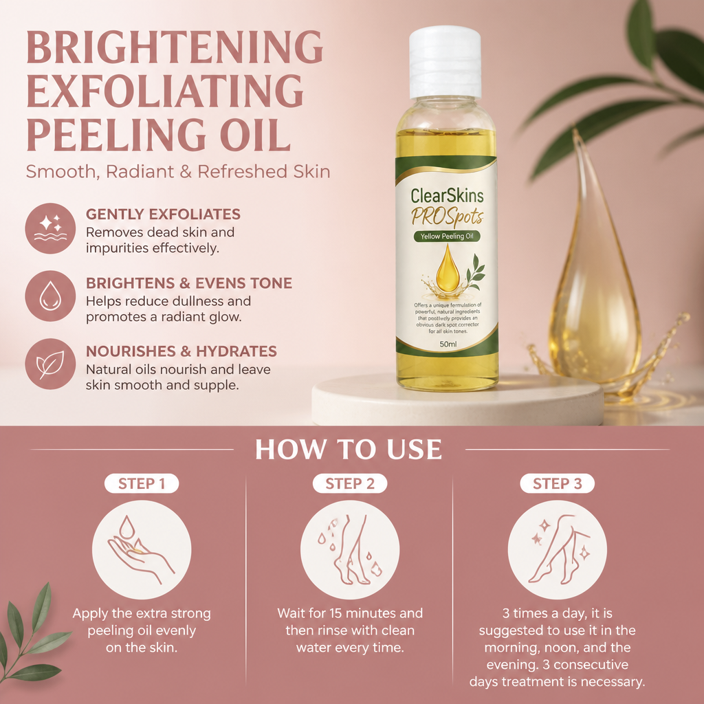 Brightening Exfoliating Peeling Oil – Smooth, Radiant & Refreshed Skin