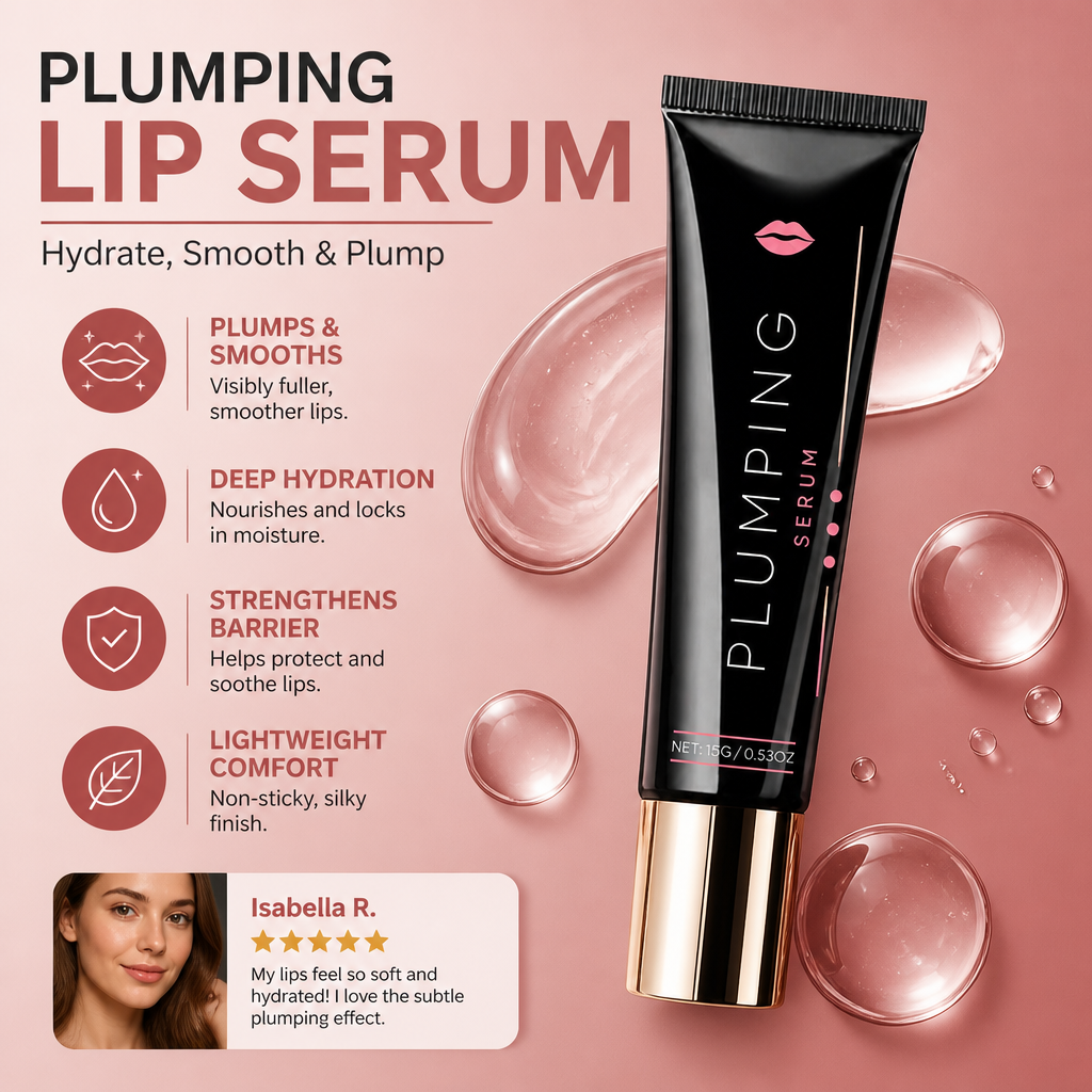 Plumping Lip Serum – Lightweight Hydration for Softer, Fuller-Looking Lips