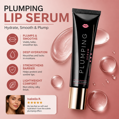 Plumping Lip Serum – Lightweight Hydration for Softer, Fuller-Looking Lips