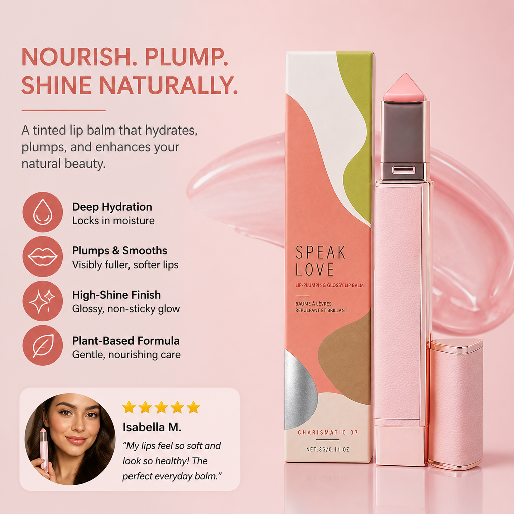 Color-Adapting Glossy Lip Balm – Hydrating Shine for Soft, Healthy Lips
