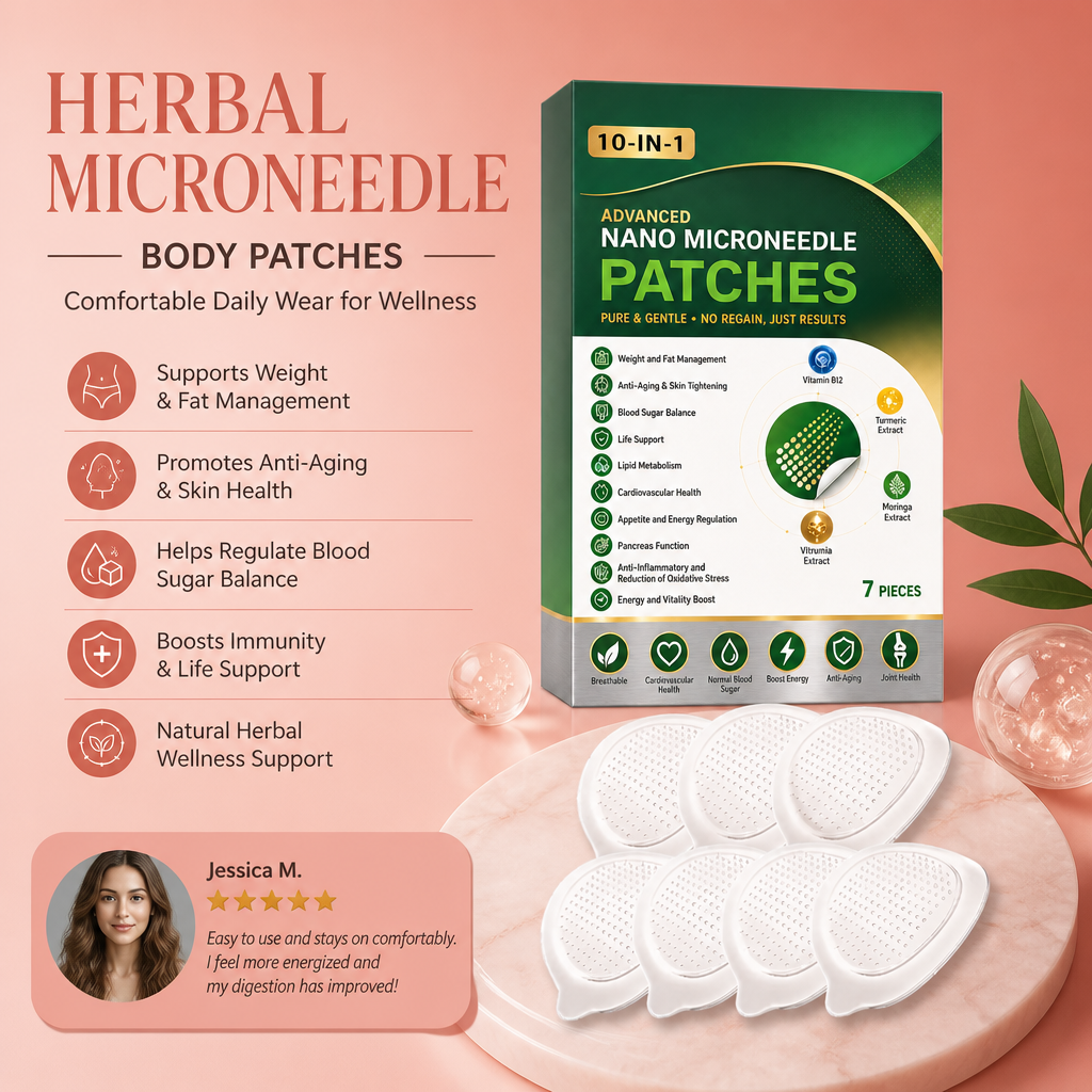 Herbal Microneedle Body Patches – Comfortable Daily Wear for Wellness