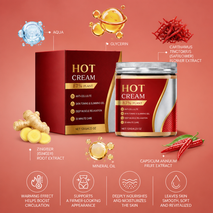 Warming Body Massage Cream for Hydrated, Smooth-Looking Skin