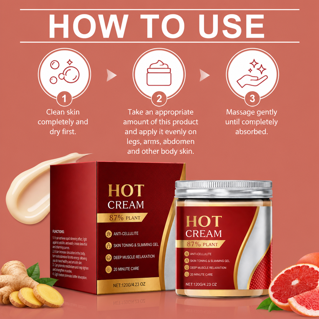 Warming Body Massage Cream for Hydrated, Smooth-Looking Skin