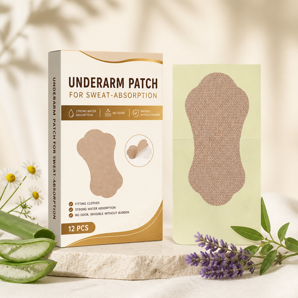 Invisible Underarm Sweat Absorbing Patches for Dry Everyday Comfort