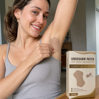 Invisible Underarm Sweat Absorbing Patches for Dry Everyday Comfort