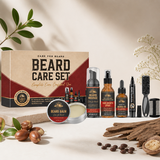 Complete Beard Care Set – Nourishing Routine for a Soft, Groomed Beard