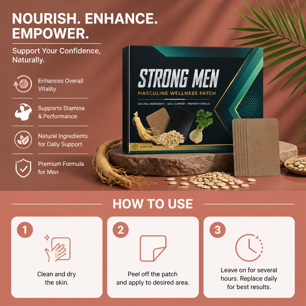 Men's Wellness Patch – Botanical Support For Daily Vitality