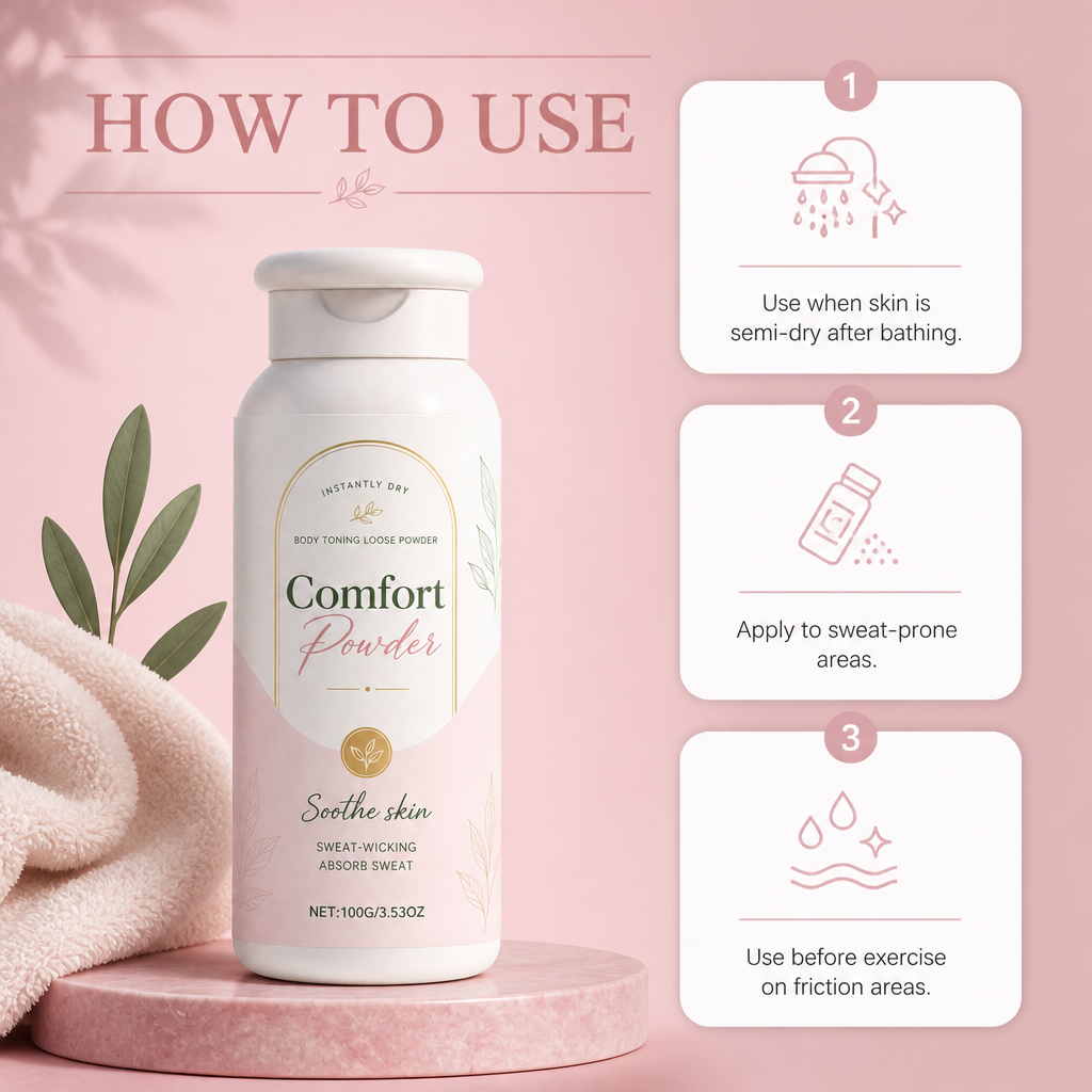 Cooling Body Powder – Fresh Dry Feel For Comfortable Skin