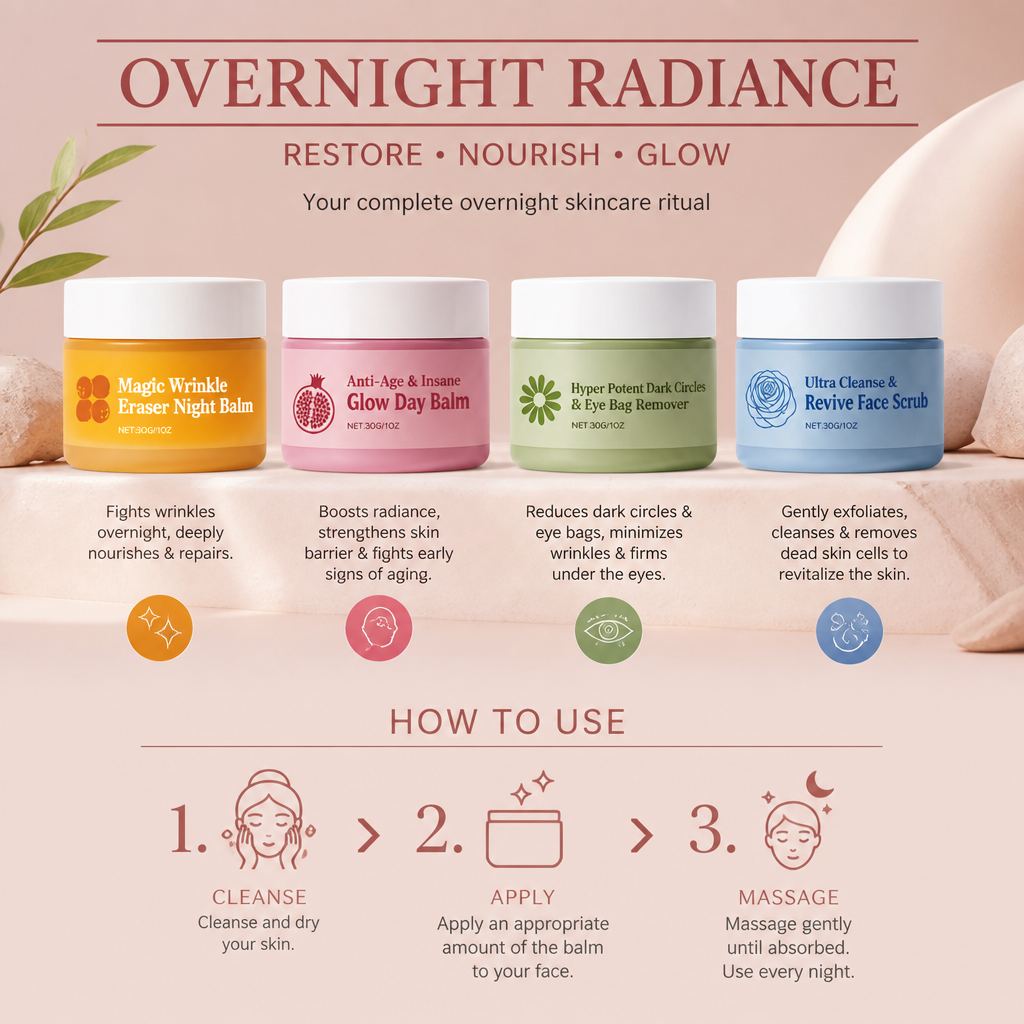 Pomegranate Overnight Face Balm – Nourishing Formula for Radiant Skin