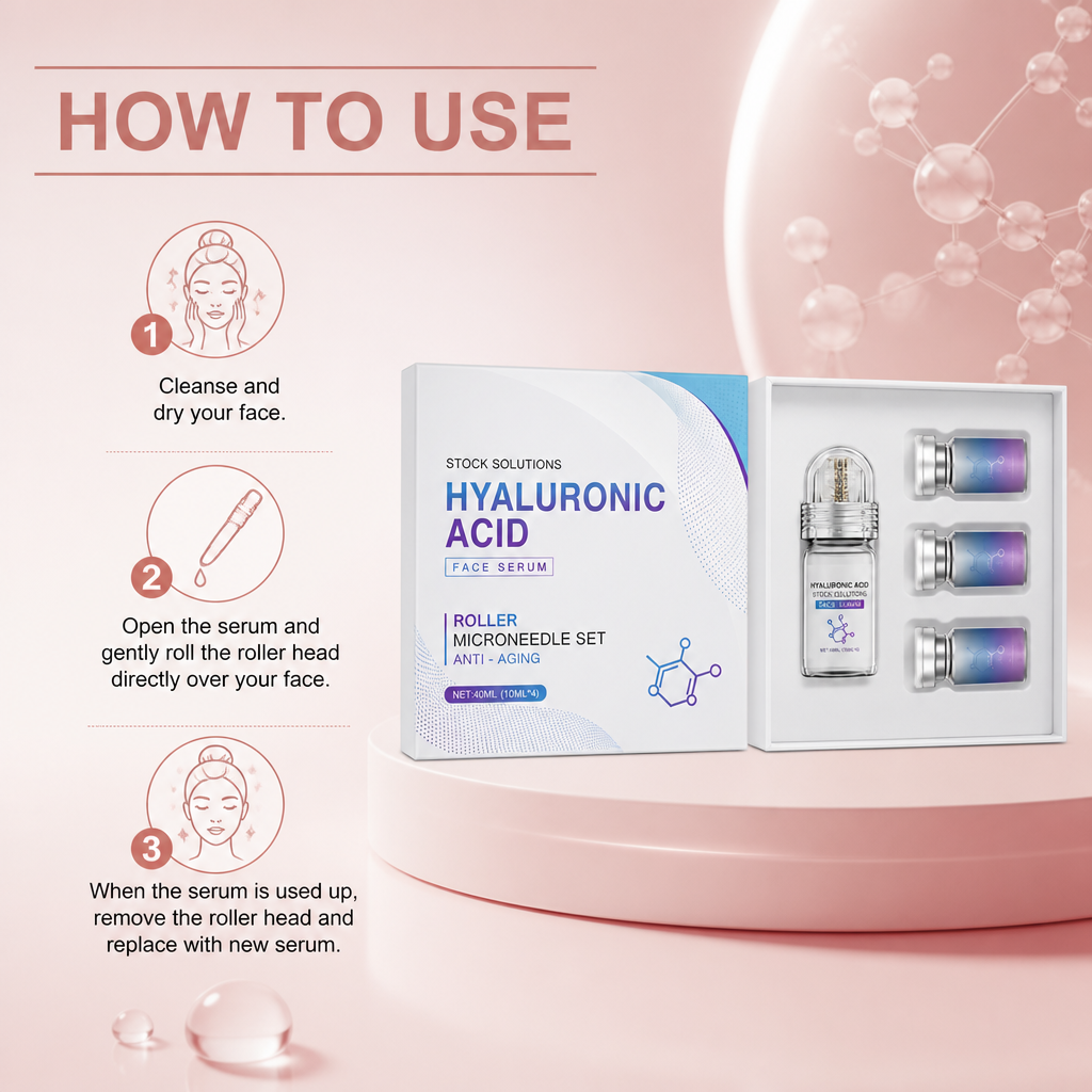 Hyaluronic Acid Roller Serum Kit – Hydrating Formula for Smooth, Radiant Skin