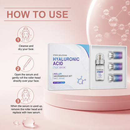 Hyaluronic Acid Roller Serum Kit – Hydrating Formula for Smooth, Radiant Skin