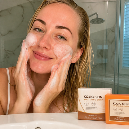 Kojic Brightening Soap Bar for Smooth, Radiant Face & Body