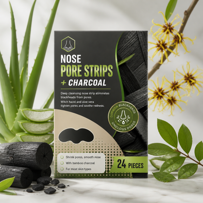 Charcoal Nose Pore Strips for Clear, Smooth-Looking Skin