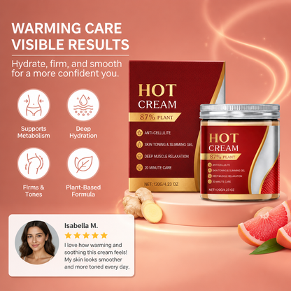 Warming Body Massage Cream for Hydrated, Smooth-Looking Skin